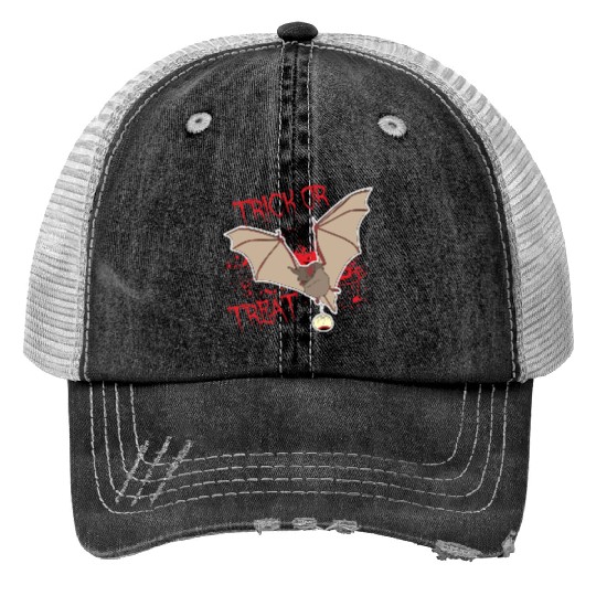 Trick or treat Bat Trucker Hats