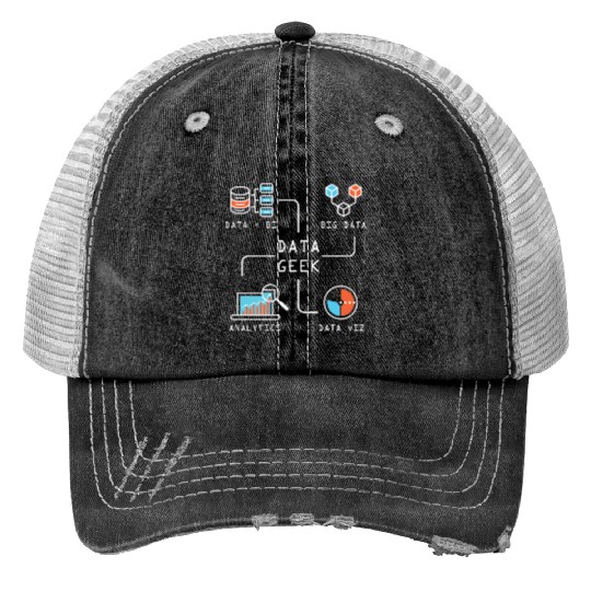 Data Geek Information Analyst Trucker Hats