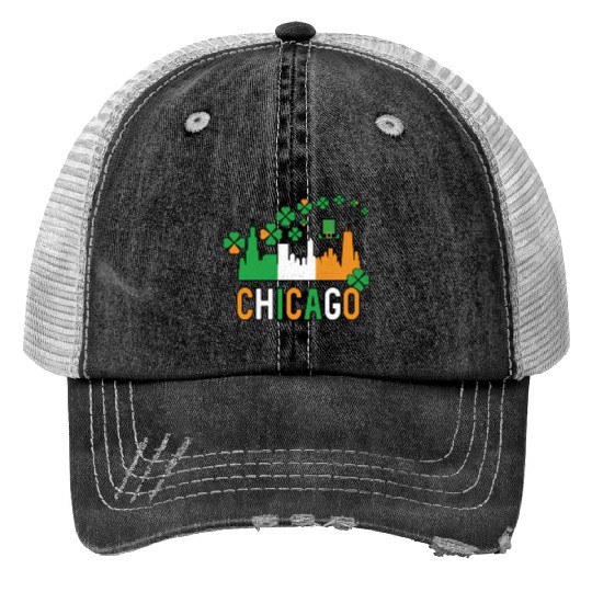 Chicago Irish Pride St Patricks Day Trucker Hats