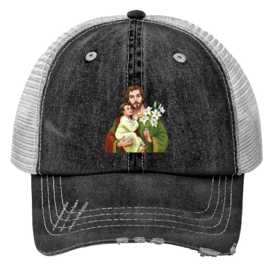 St Joseph and Child Jesus Consecration Trucker Hats