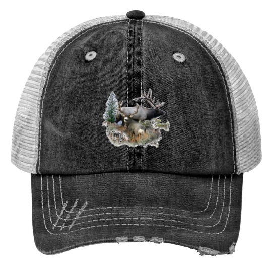 North American big game Trucker Hats