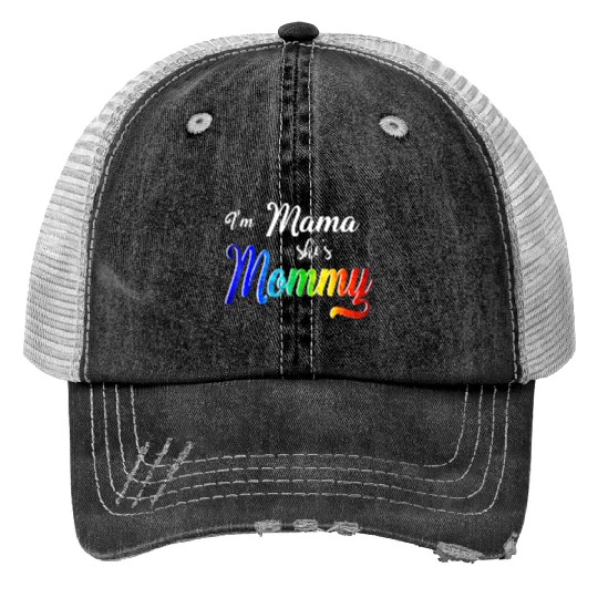 Im Mama Shes Mommy Lesbian Mom Trucker Hats
