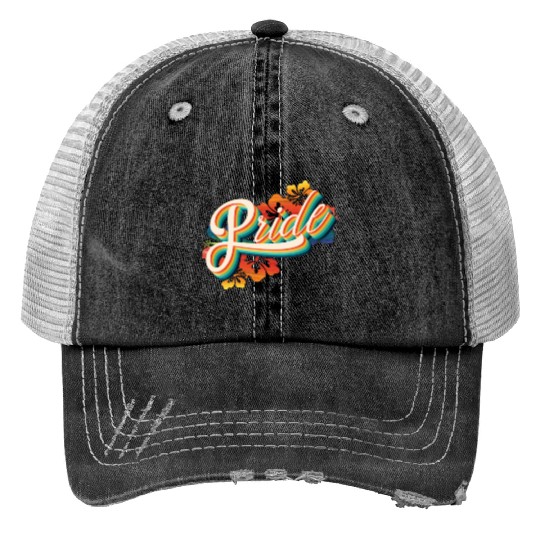 hibiscus Pride LGBTQ+ Trucker Hats