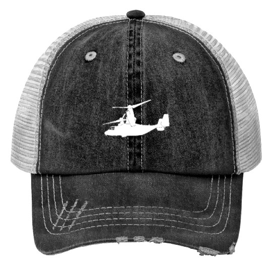 V22 Osprey Aircraft Helicopter Trucker Hats
