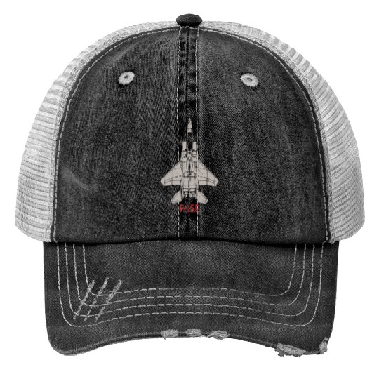 F 15E Strike Eagle US Airborne Fighter Pilot Trucker Hats