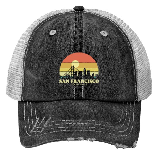 San Francisco Sunset Trucker Hats