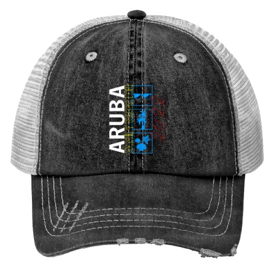 Aruba Island Trucker Hats, Aruba Family Vacation 2022