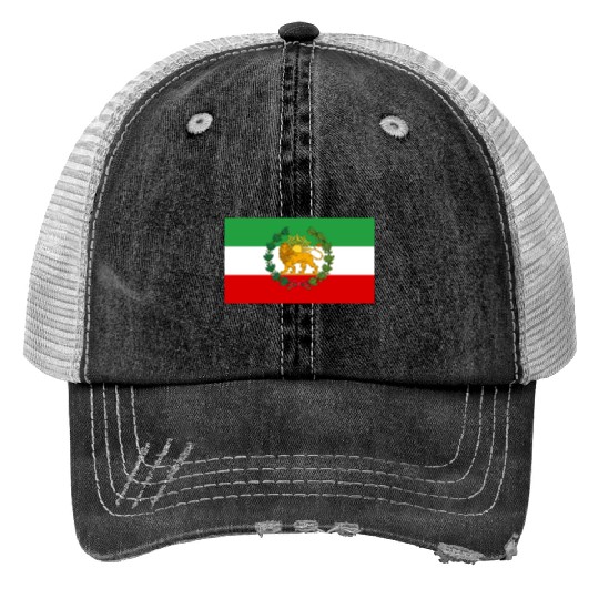 Flag of Iran Lion and Sun Trucker Hats