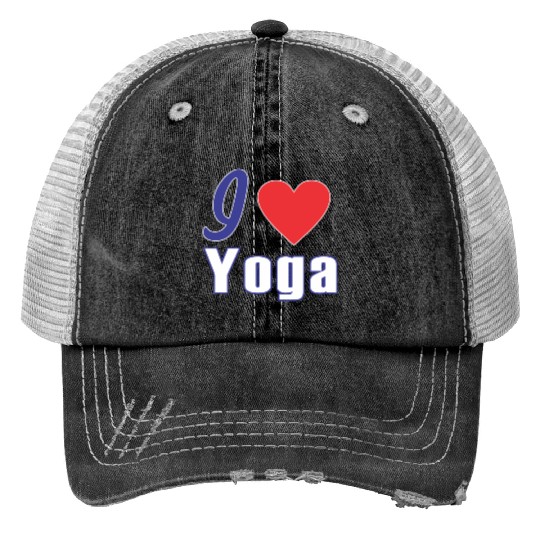 i love yoga Trucker Hats
