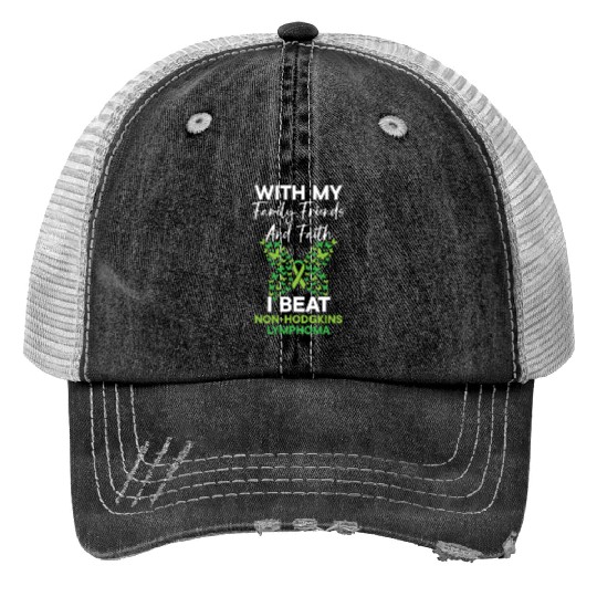I Beat Non-Hodgkin Lymphoma Cancer Survivor Trucker Hats