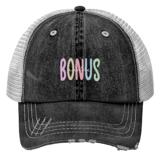 Proud Bonus Auntie Step Aunt Appreciation Gifts Trucker Hats