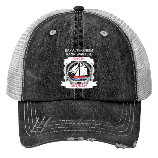 Sailing Sailor Boat Sailing Boat Men's Retirement Trucker Hats