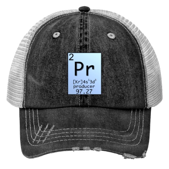 Music Producer Periodic Table Design Trucker Hats