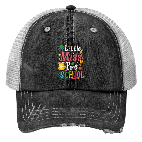 Little Miss Preschool Back to School Trucker Hats