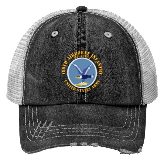 Army 188th Airborne Infantry Regiment SSI X 300 Trucker Hats
