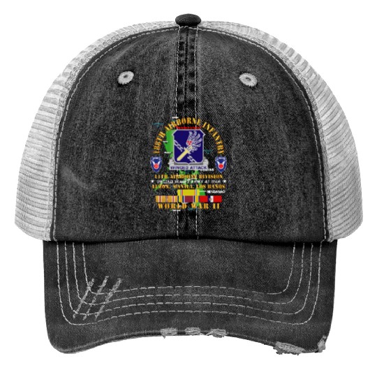 Army 188th Airborne Infantry The Philippines WWII Trucker Hats