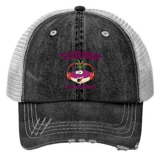 Music Turnip Party Music Lover Vegetable Trucker Hats