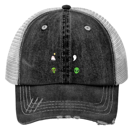 we read to know that we aren't alone - aliens ! Trucker Hats