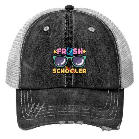 Preschool Kids Back to School Fresh Schooler Trucker Hats