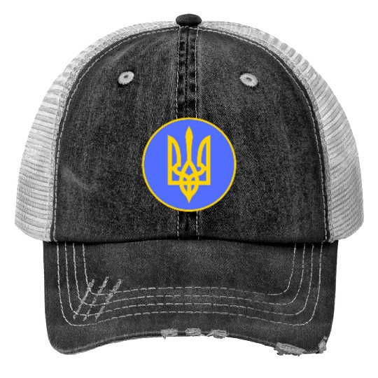 Ukraine trident Trucker Hats