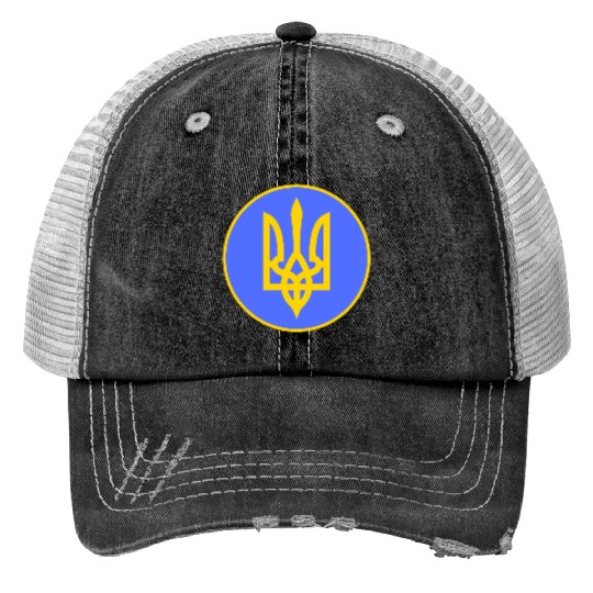 Ukraine trident Trucker Hats