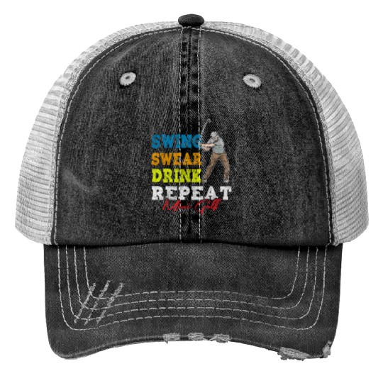 Mini Golf Course Golf Golf Trucker Hats