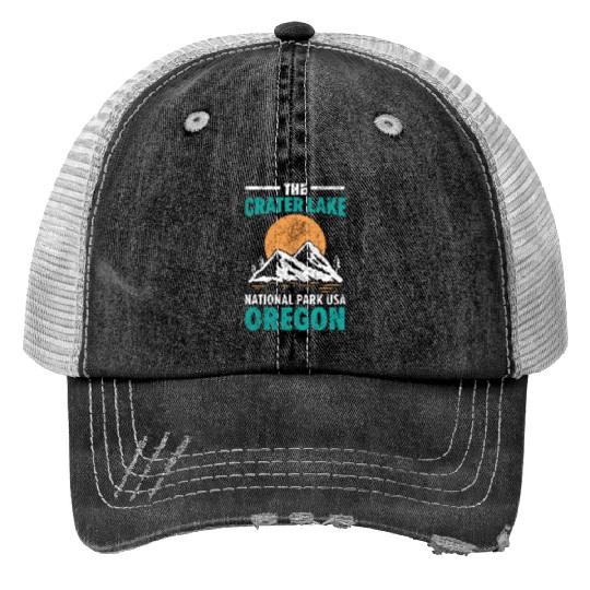 The Crater Lake National Park USA Oregon America Trucker Hats