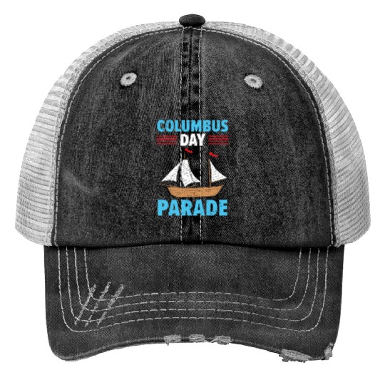 Columbus Day Parade Christopher Columbus Navigator Trucker Hats