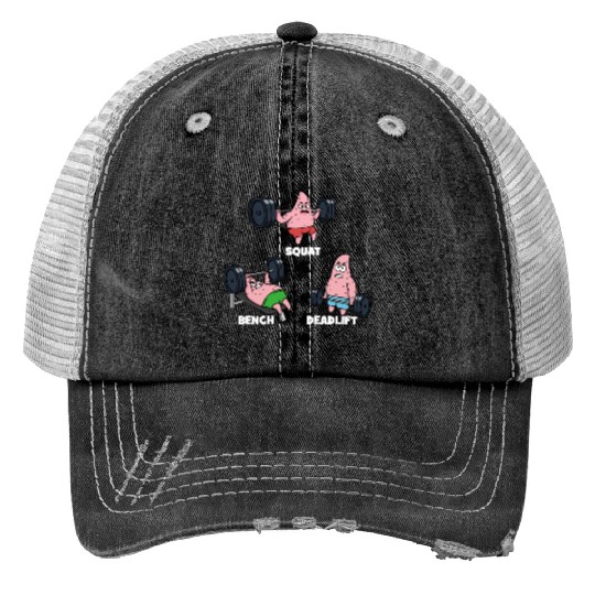 Majin Buu vs Patrick - Funny Anime Gym Trucker Hats