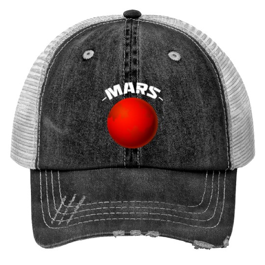 Mars Planet Trucker Hats