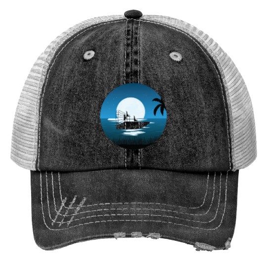 Cool Airboat Lover Trucker Hats