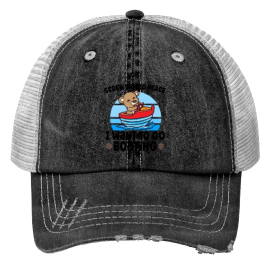 Sailing Sailboat Boating Kid Child Yacht Boat Trucker Hats