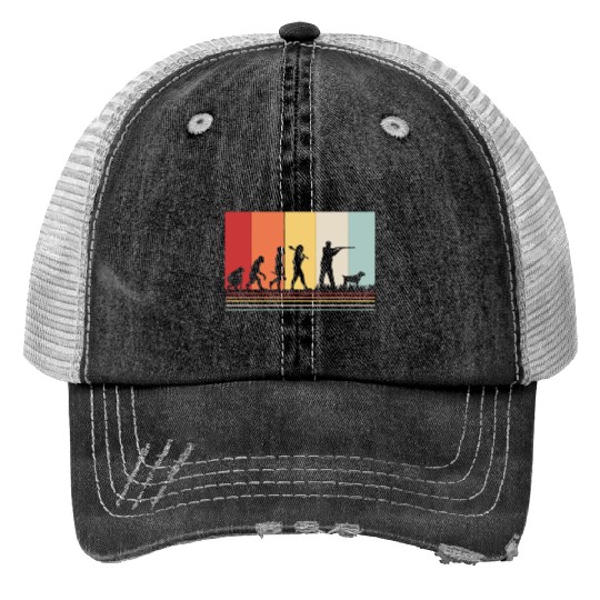 Deer Hunter Evolution Retro Hunting Trucker Hats