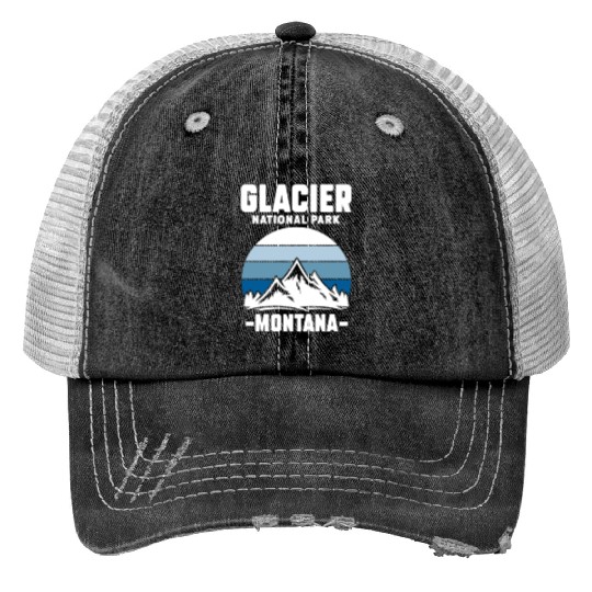 Glacier National Park Montana Trucker Hats