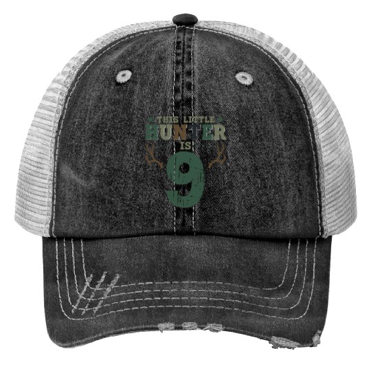 Buck Deer Hunting Hunter Kid 9th Trucker Hats