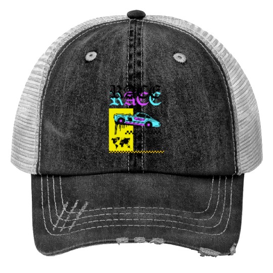 Race Car Trucker Hats