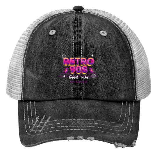 90s! - Synthwave/Retrowave/Vaporwave 90s Trucker Hats