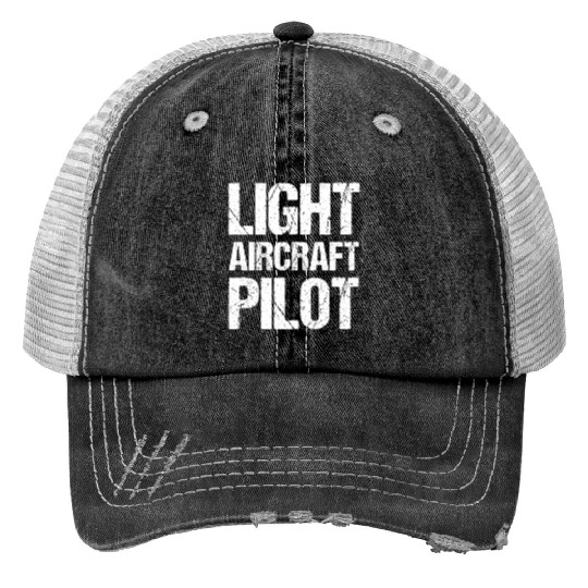 Light Aircraft Pilot Private Small Airplane Trucker Hats