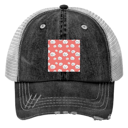 BACK TO SCHOOL SEAMLESS PATTERN Trucker Hats