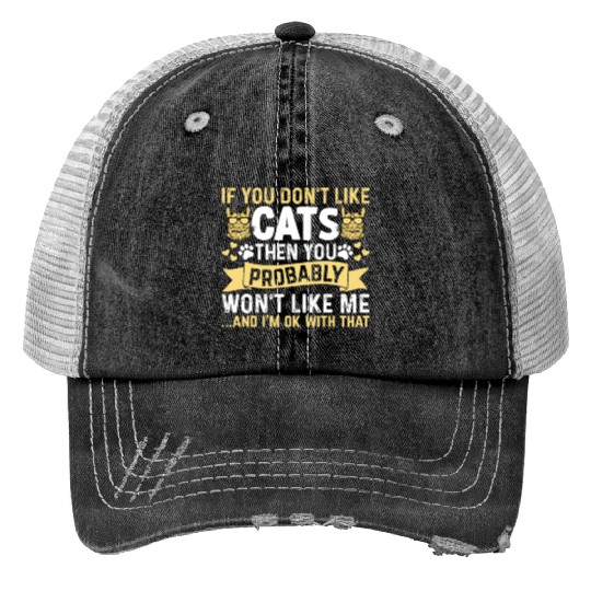 Cat Owner Cute Cat Lover Baby Cats I Cat Owner Trucker Hats