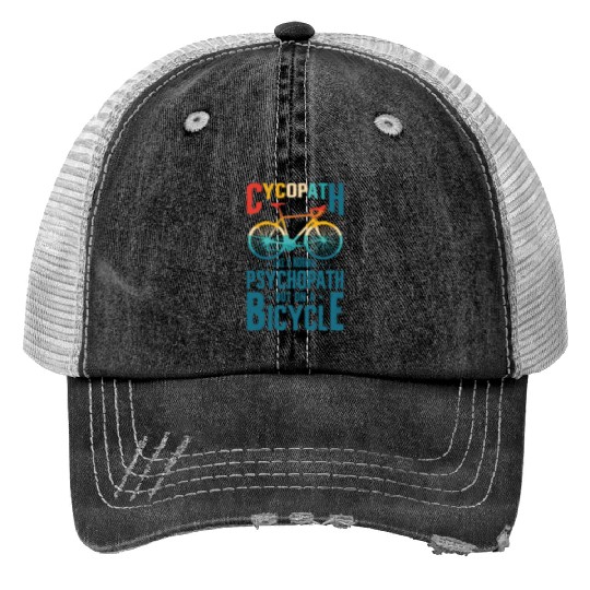 Funny Cycling Riders Cyclist Bicycle Mountain Trucker Hats
