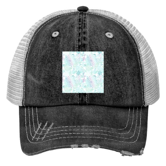 Abstract Winter Pattern Trucker Hats