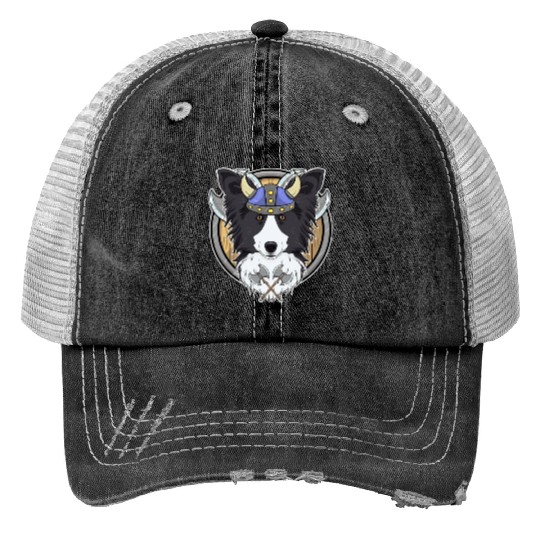 Border Collie I Valhalla I Viking Trucker Hats