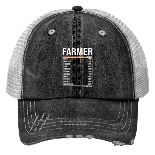 Farmer Daily Value funny Farmer Trucker Hats