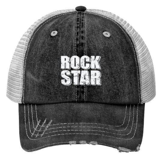 Rock Star Music Style Genre Guitar Rock Band Trucker Hats