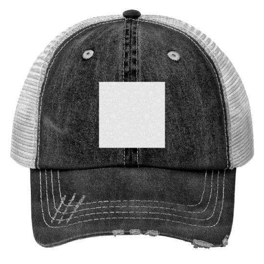 Light Grey Snowflakes Pattern Trucker Hats