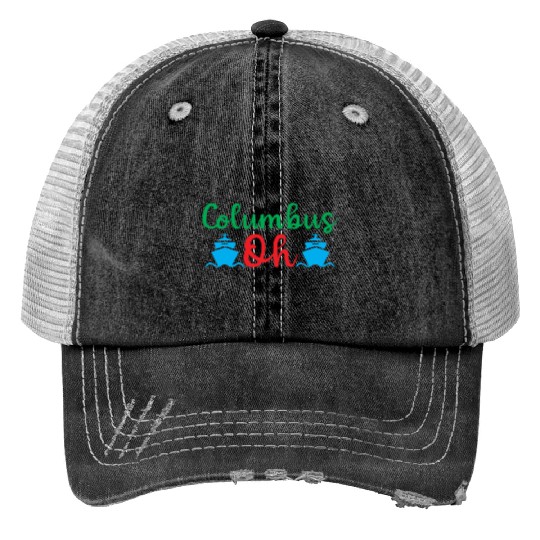 Happy Columbus Day classic Trucker Hats