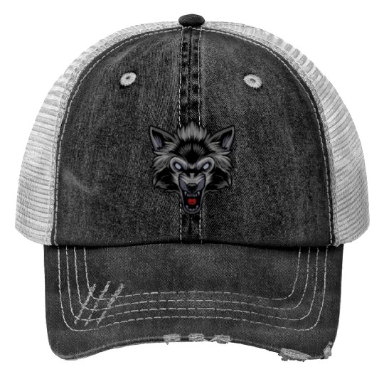 Wolf Head Trucker Hats