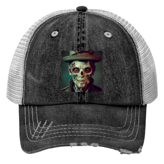 Cowboy Zombie Trucker Hats