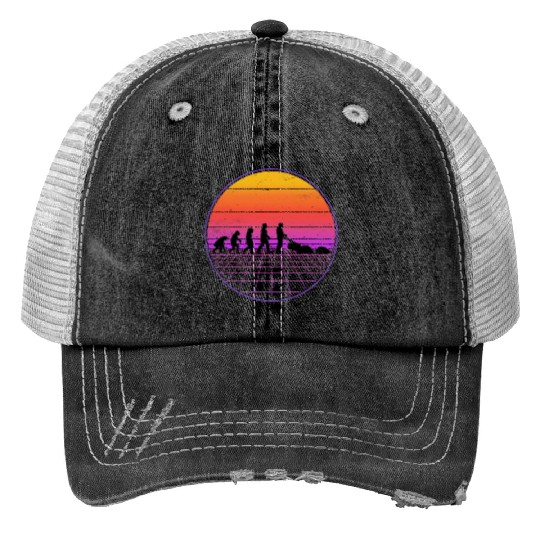 Robotic Lawnmower Evolution Retro Trucker Hats